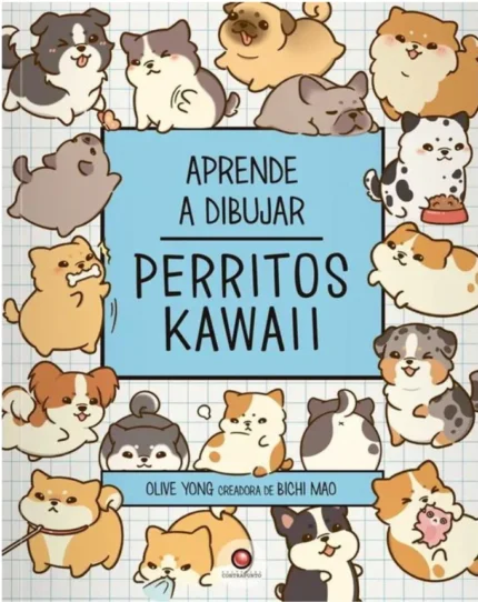 Portada de Aprende a Dibujar Perritos Kawaii