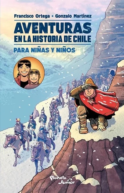 Portada de Aventuras en la historia de Chile para niñas y niños