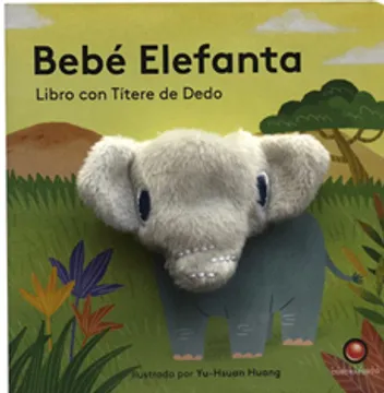 Portada de Bebe Elefanta Libro con Titere de Dedo