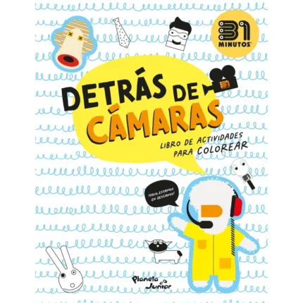 Portada de Detrás de Cámaras (Colorear y Actividades)