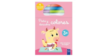 Portada de Pinta Y Descubre Colores. Vaca