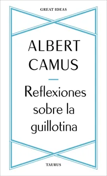 Portada de Reflexiones sobre la Guillotina